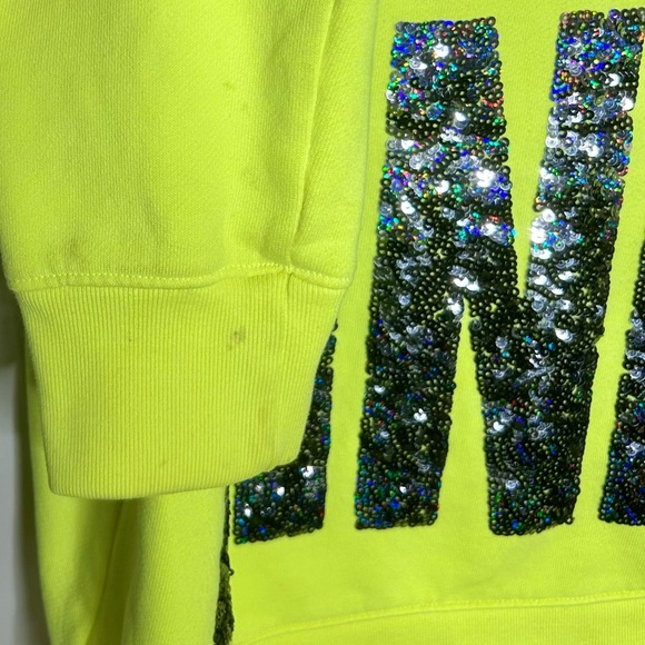 RARE PINK VICTORIA’S SECRET NEON OMBRÉ BLING FULL ZIP HOODIE - Picture 9 of 11